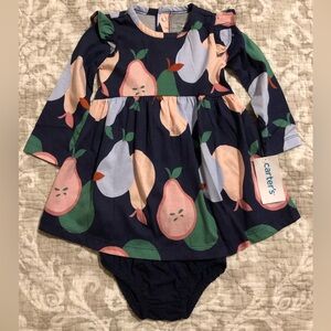 Carter's Multicolor Pear Print Dress